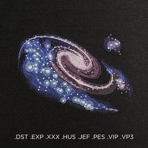Cosmic Galaxy Machine Embroidery Design - Milky Way Embroidery Files - 8 Sizes - Instant Download - Etsy