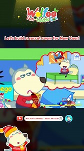 Build your secret room with Wolfoo! 🛠️✨ #WolfoosFunTasticBox #Newyear #Wolfoo #Cartoonforkids #Educational | Wolfoo Kids Cartoon