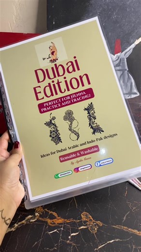 ✨ Dubai Edition Mehndi Tracing Book is finally here! ✨ Learn mehndi like a pro, even if you’re a beginner 💖 Perfect designs, easy tracing, and flawless practice every time 😍 Upgrade your mehndi skills and turn passion into perfection 🤍 📖 Order now & start your mehndi journey today! #MehndiDesign #MehndiBook #MehndiTracing #DubaiMehndi #MehndiArtist