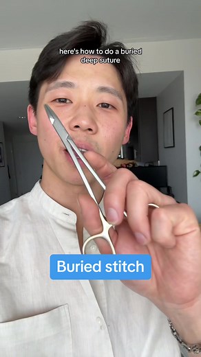 How to Do a Buried Stitch for Deep Layers