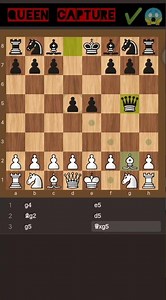 Brilliant Queen Capture Trick ♛ | Ultimate Chess Trap You Must Know! 🔥♟️#queencapture#