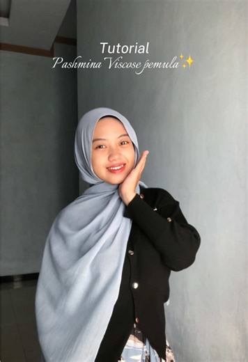 tutorial simple pake pashmina viscose buat pemula✨
