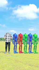 121K views · 640 reactions | Domi tu Casita green red & blue alien correct head matching with kamariya Dole Dole song #trending #funny | UK Vfx | Facebook