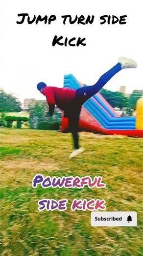 How To Jump Side Kick (Tutorial)! #youtubeshorts #ytshorts #tutorial #shortsfeed #shorts #viral