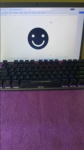 Sad Face MS WORD UNICODE (2639 ) #keyboard #typing #laptopvspc#asmr #keyboardshortcuts #wordtips