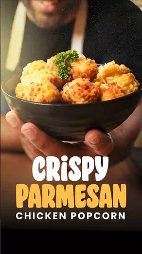 CRISPY! Parmesan Chicken Popcorn | QUICK & EASY Air Fryer Recipe 🍗
