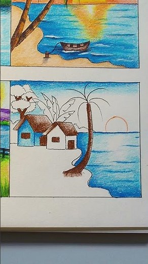 วาดรูปธรรมชาติ🌳#วาดรูปกัน #drawing #art