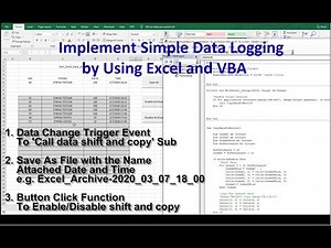 COM04. Implement Simple Data Logging by Using Excel and VBA