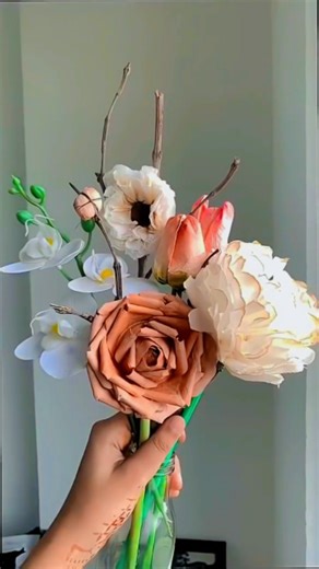 Craft Noot on Instagram: "Aesthetic and easy Carnation flower from tissue paper | paper flower making | #craft #shorts . . . . . #NapkinRose PaperFlower DIYFlower AestheticCraft PinkRose"