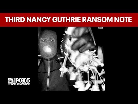 Third Nancy Guthrie ransom note sent to TMZ | TOP STORIES
