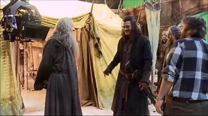 behind the scenes at The Hobbit 🤩 with Bard (Luke Evans) and Thranduil (Lee Pace) ⛺️🪑🐴😆 | The Lord of the Rings World
