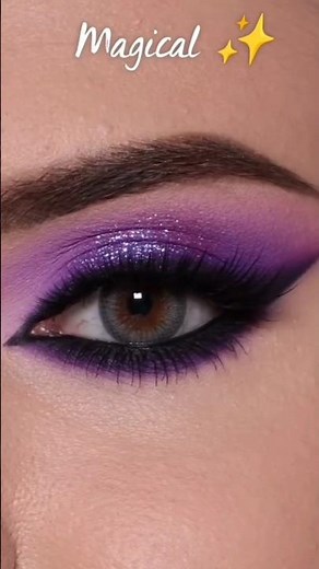 Purple Eye Makeup Tutorial | Glam Purple Eyeshadow Look for Parties & Wedding#shortsviral #shorts