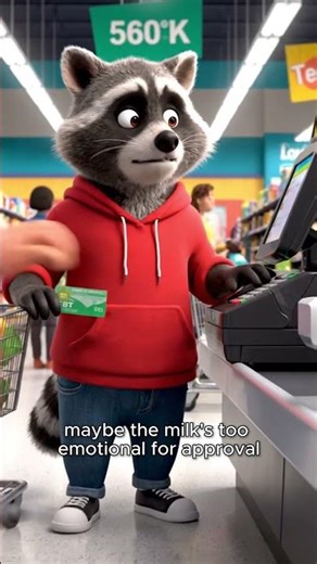 Rick the Raccoon vs. The Self-Checkout 🛒 | Funny 3D Animation