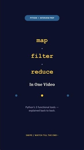 Python's 3 Functional Superpowers (map/filter/reduce)