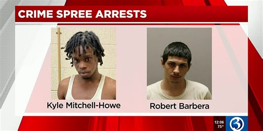 VIDEO: 6 suspects in custody in Meriden after 48 hour crime spree