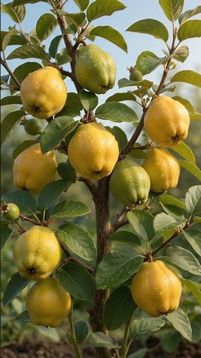 Quince: From Stem Cutting to Fruitful Harvest 🌱🍐 | Complete Growth Timelapse#Quince#QuinceTree