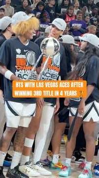 Behind the scenes from the Aces' Finals win 🤩🏆♠️