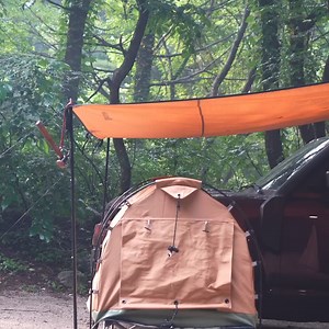 Solo camping with capsule tent in the rain - It's so cool | Yoyocamp
