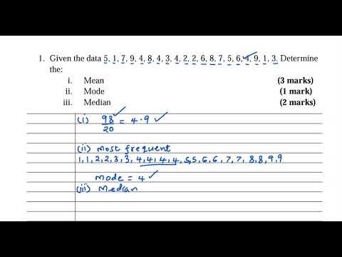 Statistics Ungrouped Data. Question 1 SLT Level 6 Exam