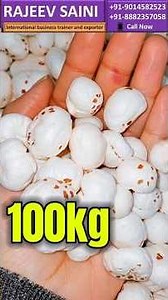 Fox nut business I things that goes into makhana I Foxnut Export From India | #rajeevsaini #shorts