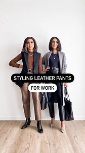 69K views · 151 reactions | Styling Leather Pants for Work-...