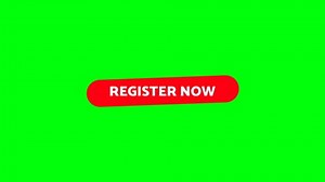 Intro - Register Now. Green screen. Pop-up text screen saver with text Register Now. For blogs, online lessons, webinars, training videos and other.