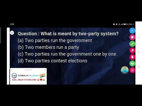 What is meant by two-party system?