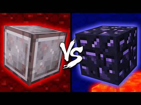 Netherite vs. Obsidian - Minecraft