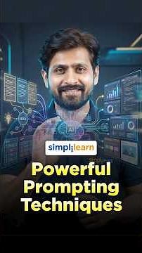 Powerful Prompting Techniques | Get Better AI Answers Instantly | #Shorts #simplilearn