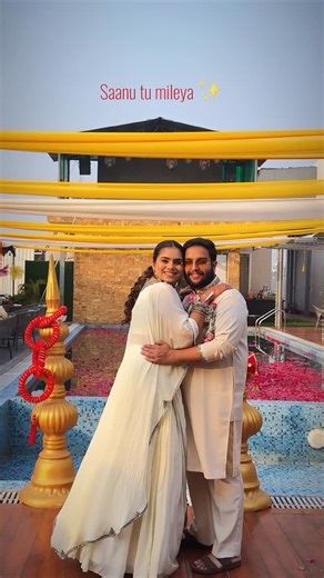 Sakshi Budhraja || Wedding Content Creator on Instagram: "Saanu tu mileya 🫶🏻 [ wedding content creator, wedding reels, wedding content, viral weddings, trending, couple videos ]"