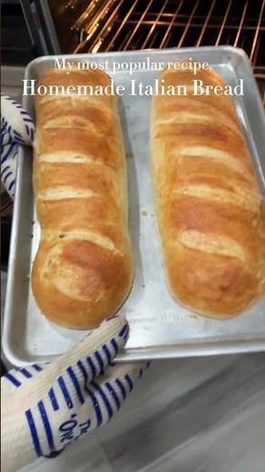 EASY and DELICIOUS Italian Bread, #recipe in the description! 😊