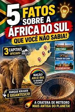 🇿🇦 5 FATOS SURPREENDENTES SOBRE A ÁFRICA DO SUL QUE VOCÊ NÃO SABIA! 🌍