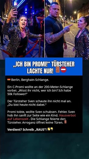 „ICH BIN PROMI!“ TÜRSTEHER LACHTE NUR! 🚪⛔