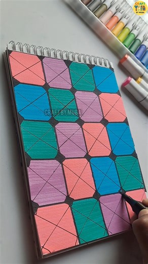 EASY ZEN DOODLE ART IDEA✨#2025 #foryou #art #shortsfeed #artscraft #drawing #viral #doodleart