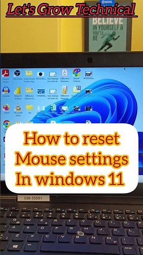 How to reset mouse settings in windows 11 🥰 #trending #computer #education #computertricks