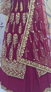 Maroon Lehenga Choli: Georgette Embroidery Sequence Bridal Dress - Etsy