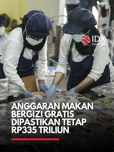 Kepala Badan Gizi Nasional, Dadan Hindayana, memastikan anggaran untuk program makan bergizi gratis tidak mengalami pemangkasan. Alokasi dana tetap sebesar Rp335 triliun sebagai bentuk komitmen pemerintah dalam menjaga keberlanjutan program peningkatan gizi masyarakat. #idxchannel #idxchannelcommunity