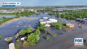 Watch: Drone video shows widespread flood damage in Rio Hondo, Texas