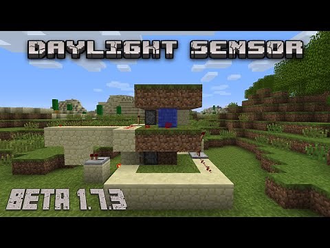 How to Build a Daylight Sensor in Minecraft Beta 1.7.3