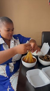 Tasting Nigerian Food for the very first time 😫😅😅 Part 1 of 1 #nigerianfood #nigerianmukbang #foodie | Thandisa Mahe