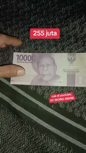 langsung kaya punya uang ini jangan langsung di jual dulu ,bisa kita jual 255 juta rupiah ,uang kertas nomerseri cantik. #hargauangkuno #uangkertas #nomersericantik #ratusanjuta #kayaraya #sukses #wongawam99