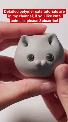 🐱Easy Clay Cat Face Tutorial For Beginners !