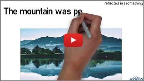 reflected in (something)