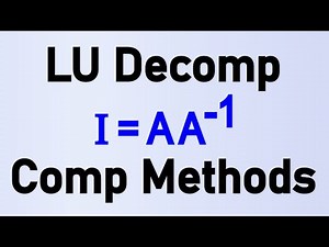 Comp Methods: LU Decomposition to find Matrix Inverses