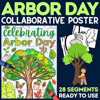 Arbor Day Collaborative Poster & Spring Activities | History Reading & Writing
