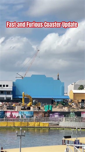 Universal Studios - Fast and Furious Roller Coaster Build Site Update! #fastandfurious #coaster