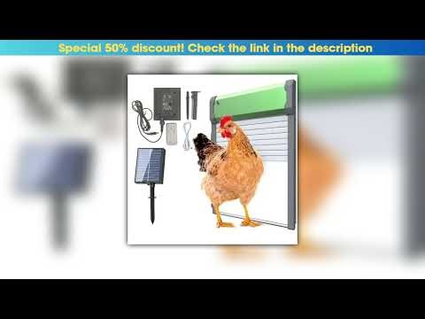 Deal Solar Aluminum Alloy Rooster Door Automatic Rooster Door with Timer / Light Sensor / Remote Co