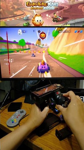 Flysky GT3B RC Transmitter Gameplay | Garfield Kart Furious Racing | Garfield - Nintendo Switch 2