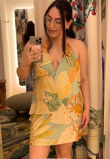 ref.: 356295 Vestido Curto Estampado Florie usei M R$ 429,00 por R$ 343,20 cod: 6345 para frete gratis acima de 399 #vestidodafarm #farmrio