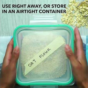 How To Make Homemade Oat Flour